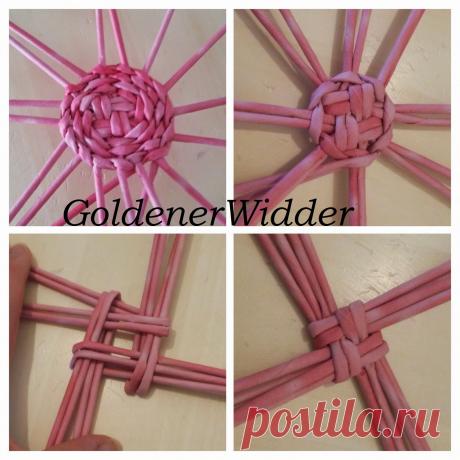 Плетение из газетных трубочек