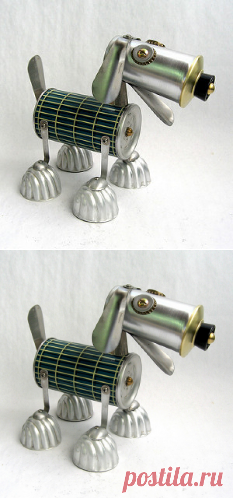 Sterling - Found Object Robot Dog Assemblage Sculpture by … | Flickr