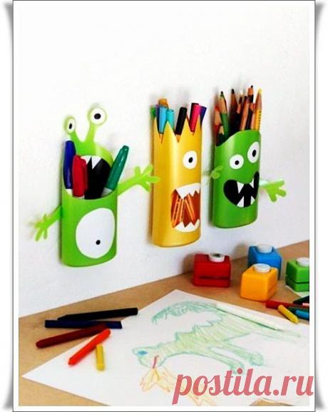 Идея для держателей карандашей.