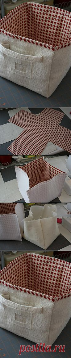 (+1) - Корзина из ткани | СВОИМИ РУКАМИ | Sewing to do