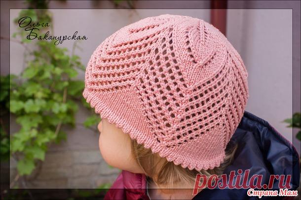 Ажурная шапочка с «листиками» - Вязание для детей - Страна Мам
