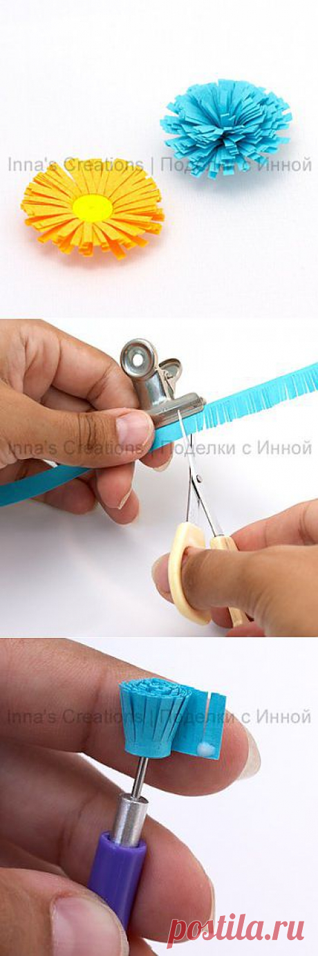 Квиллинг учимся делать цветы » Сделай сам – самоделки, поделки своими руками