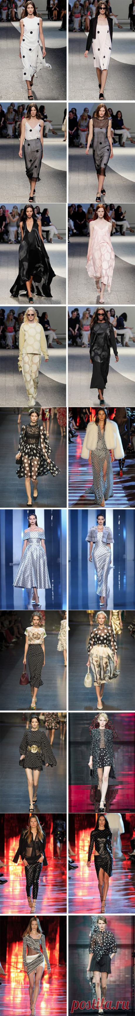 Модные образы в «горошек»: классика из бабушкиного сундука / Все для женщины