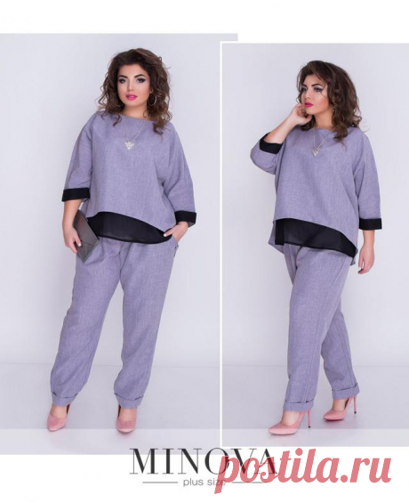 Стильный брючный костюм для девушек 50-58 разные расцветки: продажа, цена в Одессе. костюмы женские от "iPlatye" - 656389436