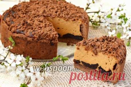 Карамельный сырник с черносливом