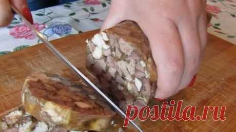 Зельц из куриных потрошков