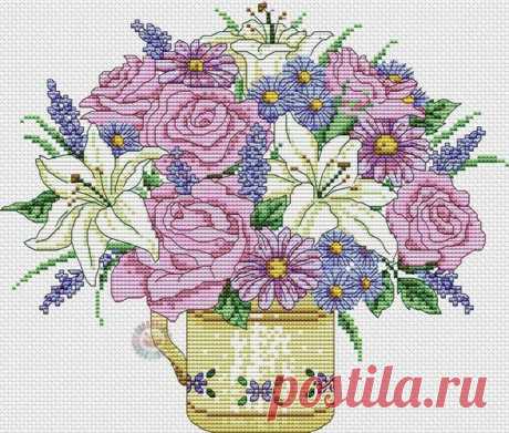 Цветы - Вышивка
