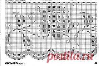 filet crochet lace border   |  Pinterest: инструмент для поиска и хранения интересных идей