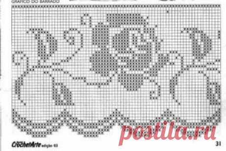 filet crochet lace border   |  Pinterest: инструмент для поиска и хранения интересных идей