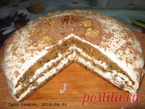 Морковный торт со сметанным кремом. Фоторецепт. | Мужик на кухне | Группы Мой Мир