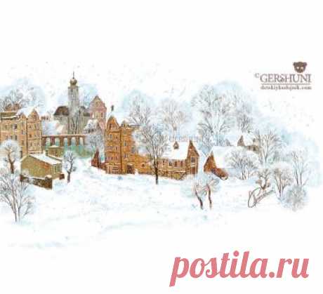 Сообщество иллюстраторов | Иллюстрация Зимний сон.. winter sleep.....