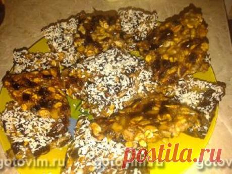 Злаковые батончики с финиками Злаковые батончики с финиками как раз для того случая, когда хочется побаловать себя сладким. Кроме семечек, в батончик добавлены орехи, овсянка и мёд. По желанию вы можете изменить состав батончика, сохранив сам принцип приготовления...