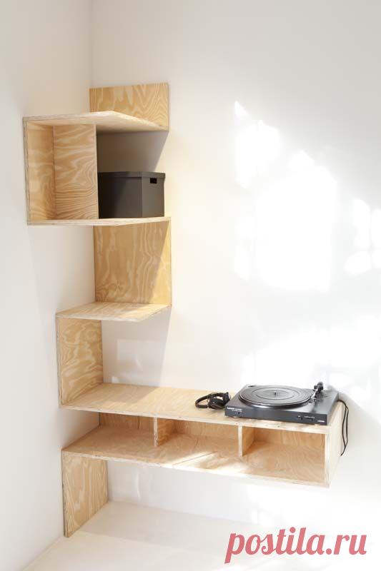 33 Идеи угловых полок в интерьере