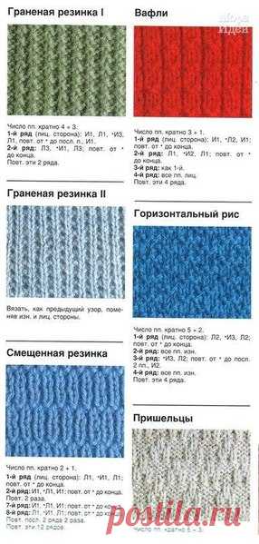 Вяжем резинку.
