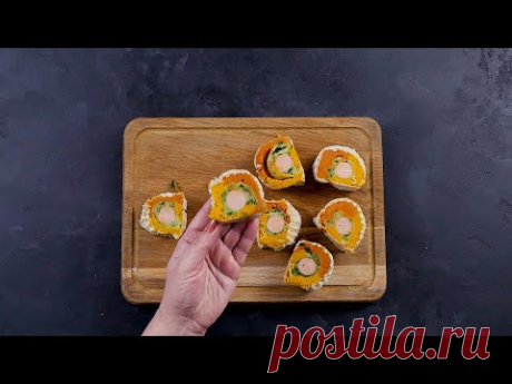 Картофельные рулеты с сосисками - Рецепты от Со Вкусом