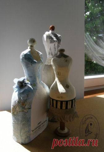 Интересная идея для декора: мини манекены из папье-маше — Сделай сам, идеи для творчества - DIY Ideas