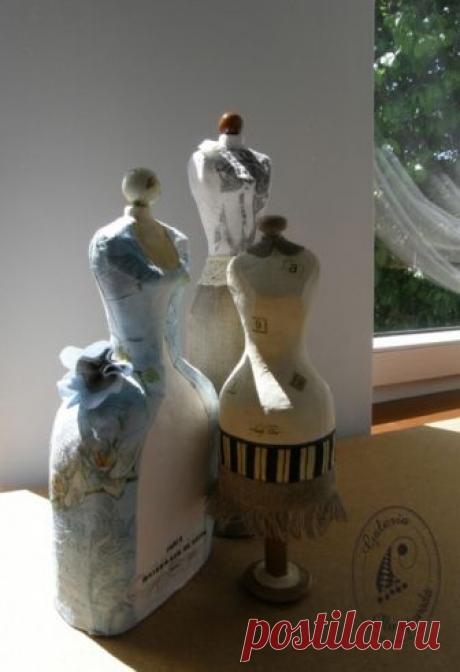 Интересная идея для декора: мини манекены из папье-маше — Сделай сам, идеи для творчества - DIY Ideas