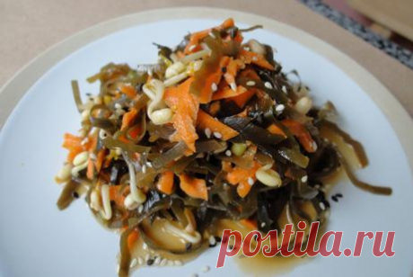 Салат из морской капусты с сельдереем и морковью :: JV.RU