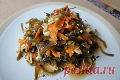Салат из морской капусты с сельдереем и морковью :: JV.RU