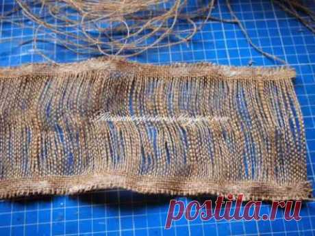 how to make flower from burlap