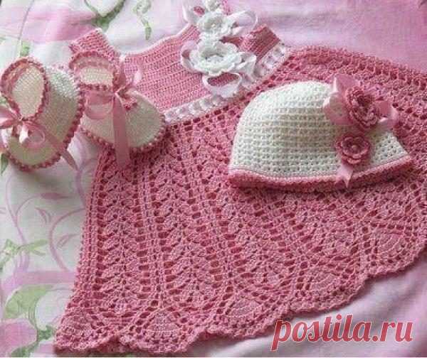 Crochet baby dress pattern | Free Crochet Patterns