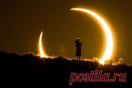 Фотограф Коллин Пински, сделала один из самых запоминающихся снимков кольцевого солнечного затмения, которое наблюдалось 20 мая этого года.