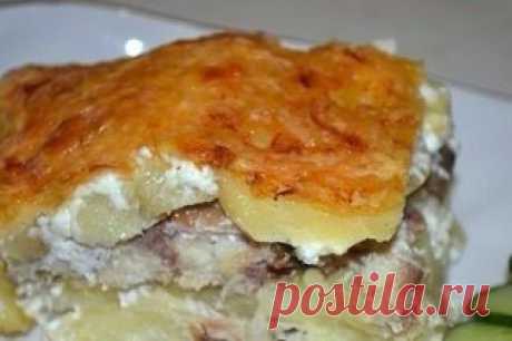 АРТОФЕЛЬНАЯ ЗАПЕКАНКА СО СКУМБРИЕЙ