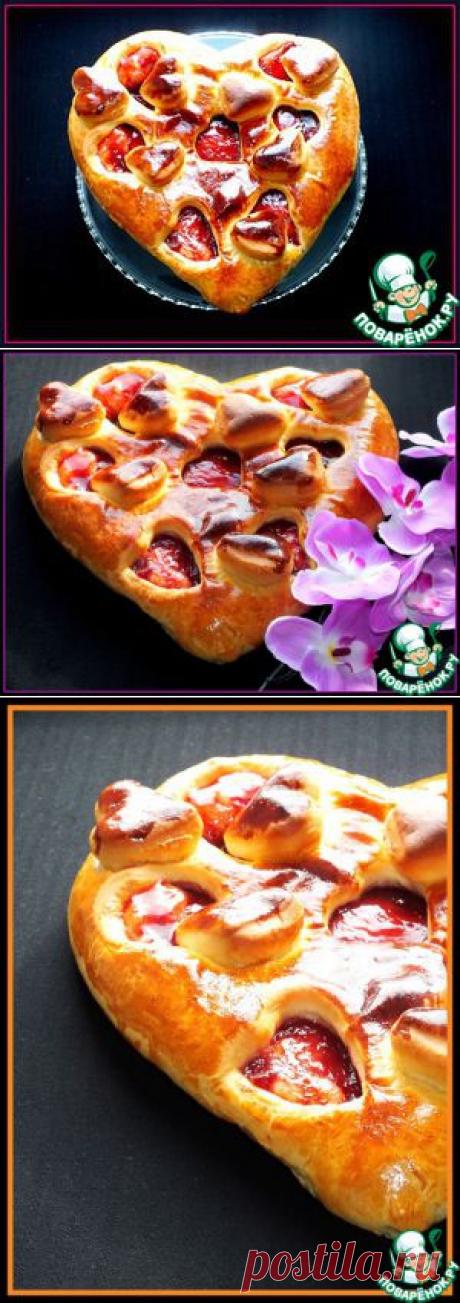 Пирог &quot;Клубничная любовь&quot; - кулинарный рецепт