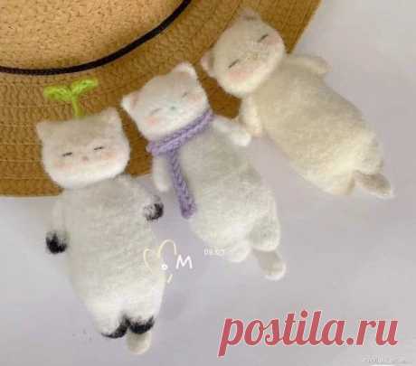 Котики крючком. МК | Вязаные игрушки. Мастер-классы, схемы, описание. Котики сплюшки крючком&nbsp;