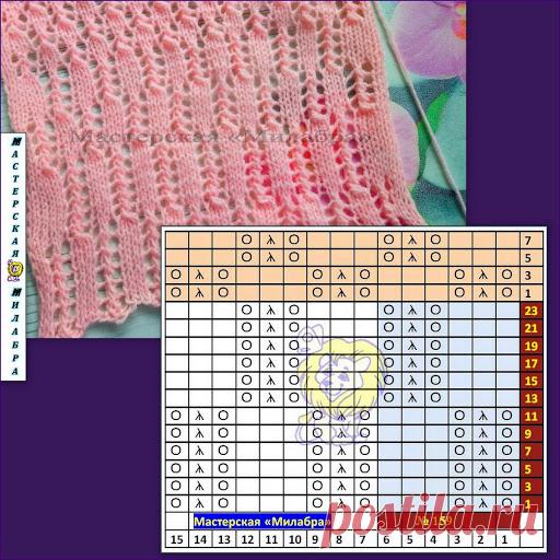 Узор спицами № 159 - Мастерская 