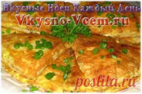 Блины с мясом под сыром
