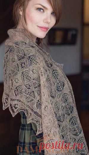 Ажурная шаль «Shetland Shawl» | DAMские PALьчики. ru