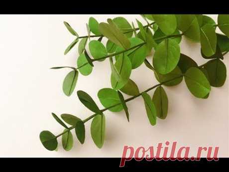 ABC TV | How To Make Eucalyptus Leaf Paper With Shape Punch - Craft Tutorial