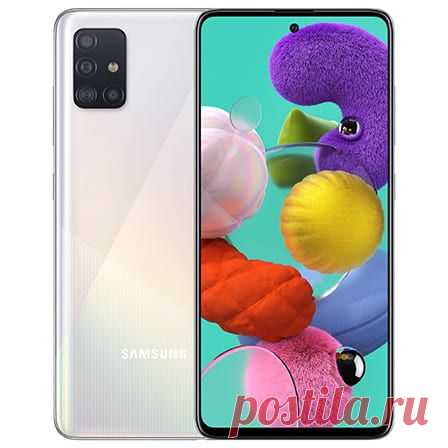 Смартфон Samsung Galaxy A51 2020 6/128GB White - купить Samsung в Украине (Киев, Днепр, Харьков): цена в Nofelet