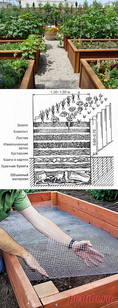 Сооружаем теплые грядки своими руками.