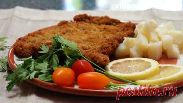 Венский шницель - Видеокулинария.рф - видео-рецепты Бабушки Эммы