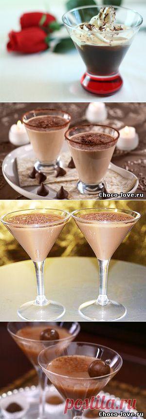 Шоколадно-алкогольные напитки и коктейли -коллеккция  рецептов - Праздничный мир