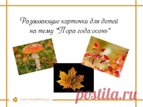 Занятие по развитию речи ребенка: "Пора года: осень" | Orangefamily.ru