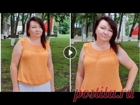 Всем привет кто зашёл на мой канал ,меня зовут Светлана. В этом видео хочу показать вам комбинированное вязание крючком и спицами, кокетку вязала крюч...