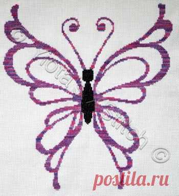 Rainbow butterfly cross stitch kit, pattern | Yiotas XStitch