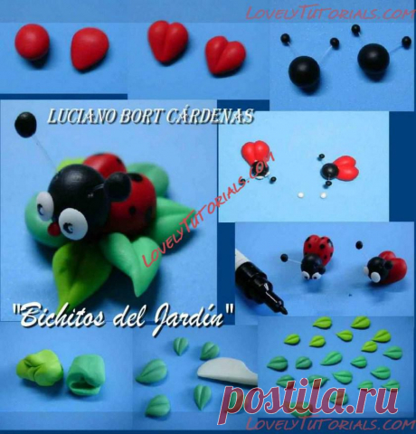 МК лепка &quot;Божья коровка&quot; -Ladybug tutorials - Страница 3 - Мастер-классы по украшению тортов Cake Decorating Tutorials (How To's) Tortas Paso a Paso