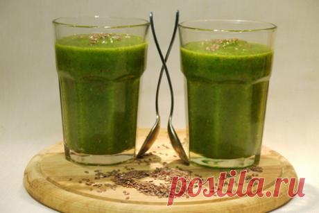 Манговый смузи со шпинатом „изумруд“ – рецепт с фото
