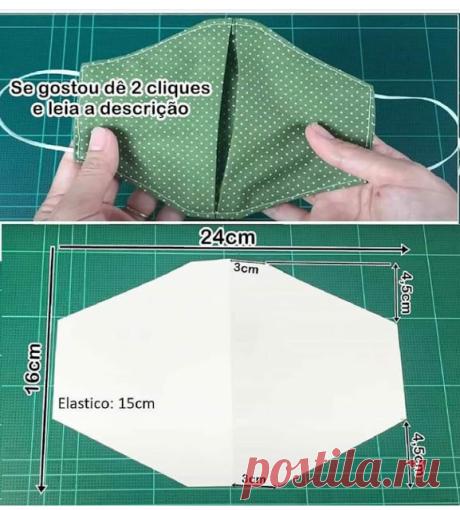 20 modelos diferentes de máscara protectora de tela con plantilla imprimible - Ver y hacer