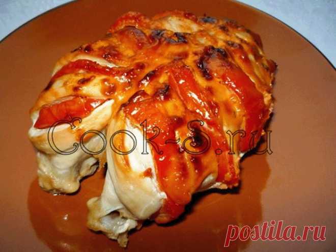 Запеченная куриная грудка с болгарским перцем - Простые рецепты Овкусе.ру
