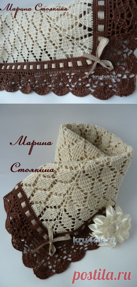 Детский плед крючком — работа Марины Стоякиной