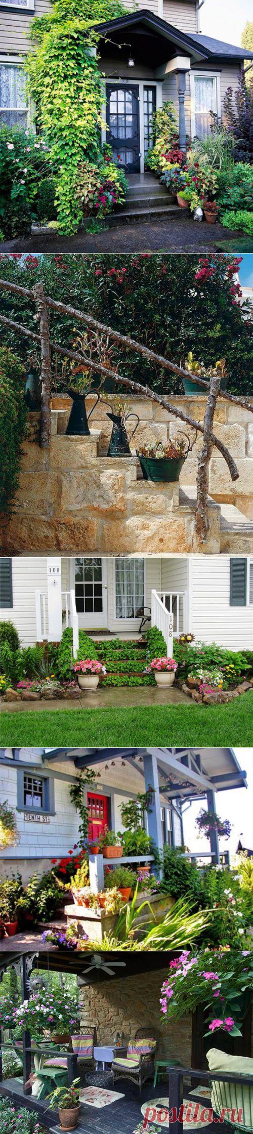 (+1) тема - Оформление крыльца красивыми цветами | Интерьер и Дизайн