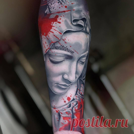 ТАТУ-МАСТЕР MICHAEL CLOUTIER (ЧЕРНО-СЕРАЯ, ЦВЕТНАЯ, РЕАЛИЗМ, ТРЭШ ПОЛЬКА) | Tattoo-Voops | Яндекс Дзен