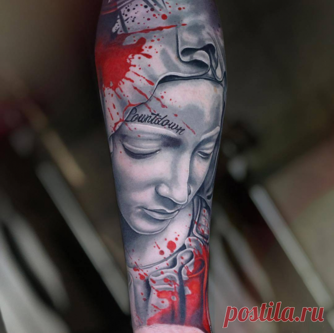 ТАТУ-МАСТЕР MICHAEL CLOUTIER (ЧЕРНО-СЕРАЯ, ЦВЕТНАЯ, РЕАЛИЗМ, ТРЭШ ПОЛЬКА) | Tattoo-Voops | Яндекс Дзен
