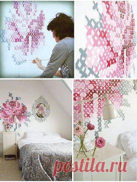 Идея для украшение стены