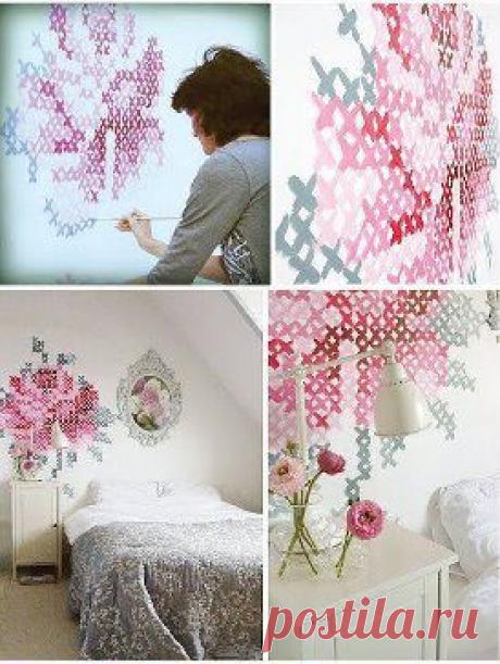 Идея для украшение стены